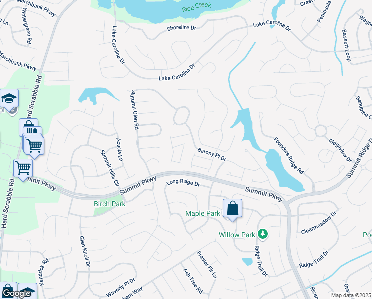 map of restaurants, bars, coffee shops, grocery stores, and more near 420 Autumn Run Circle in Columbia