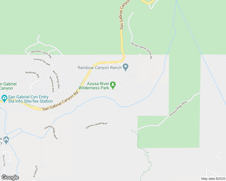map of restaurants, bars, coffee shops, grocery stores, and more near 100 Old San Gabriel Canyon Road in Azusa