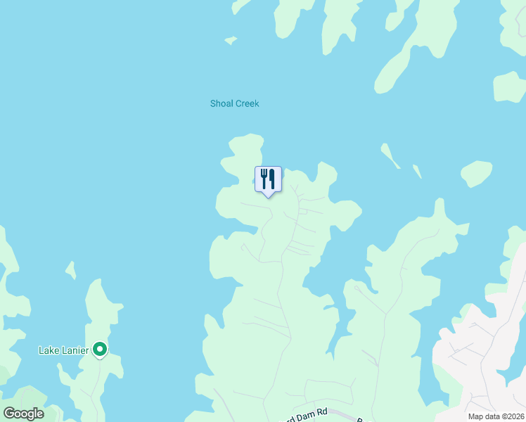 map of restaurants, bars, coffee shops, grocery stores, and more near 1670 Green Road in Buford