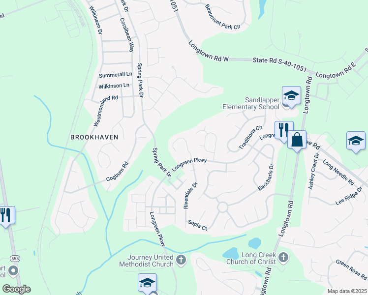 map of restaurants, bars, coffee shops, grocery stores, and more near 116 Thomaston Drive in Columbia