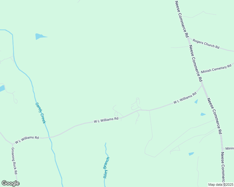 map of restaurants, bars, coffee shops, grocery stores, and more near 893 West L Williams Road in Commerce