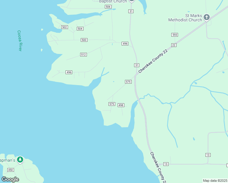 map of restaurants, bars, coffee shops, grocery stores, and more near 785 County Road 575 in Centre