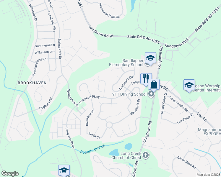 map of restaurants, bars, coffee shops, grocery stores, and more near 164 Traditions Circle in Columbia