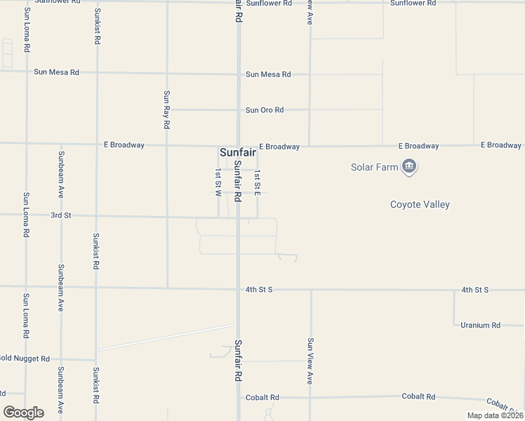 map of restaurants, bars, coffee shops, grocery stores, and more near 5079 1st Street East in Joshua Tree