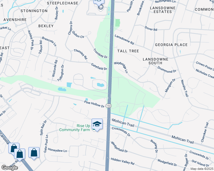 map of restaurants, bars, coffee shops, grocery stores, and more near 4405 Jay Bird Circle in Wilmington