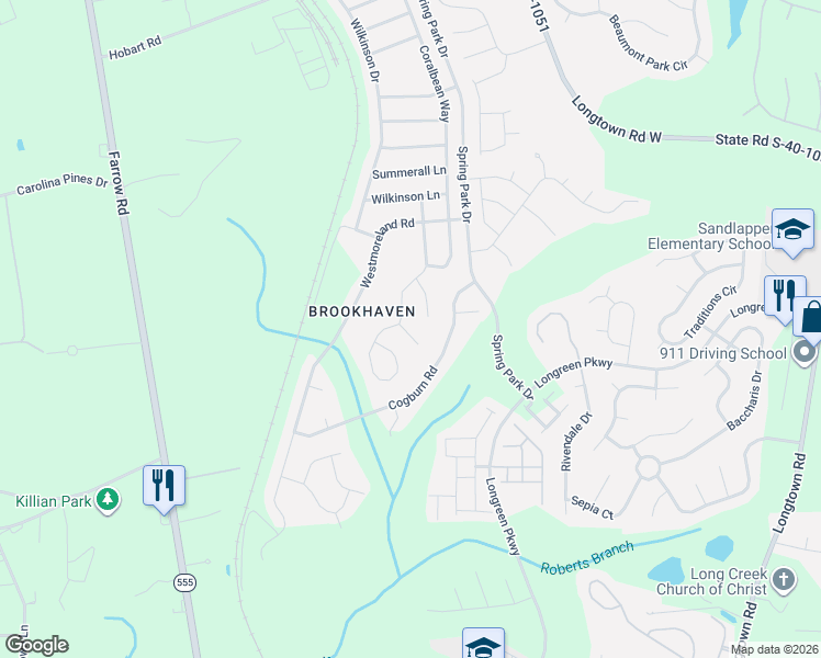 map of restaurants, bars, coffee shops, grocery stores, and more near 37 Robins Egg Court in Columbia