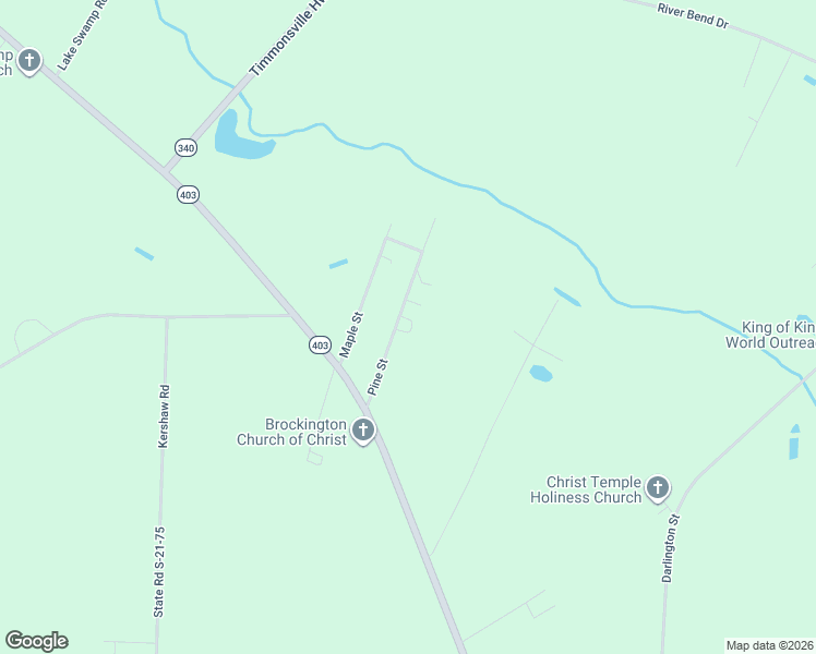 map of restaurants, bars, coffee shops, grocery stores, and more near 1941 Pine Street in Timmonsville