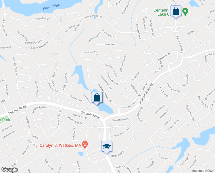 map of restaurants, bars, coffee shops, grocery stores, and more near 202 Windsorcrest Road in Columbia