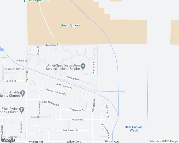 map of restaurants, bars, coffee shops, grocery stores, and more near 10988 Stallion Way in Rancho Cucamonga