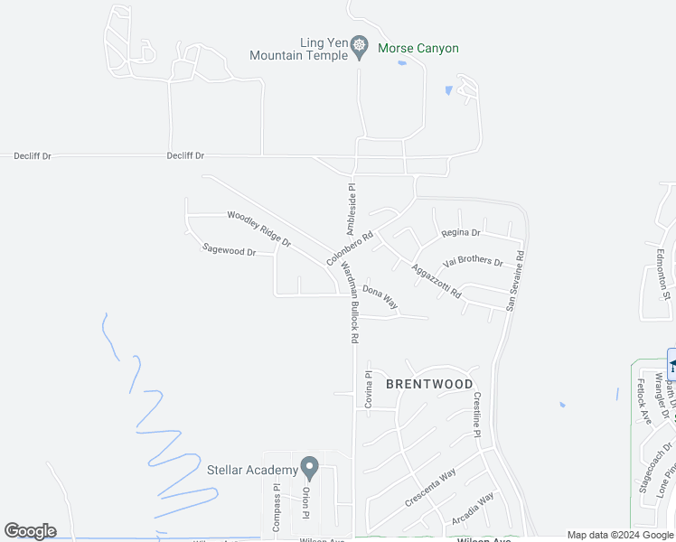 map of restaurants, bars, coffee shops, grocery stores, and more near 5121 Bucklestone Place in Rancho Cucamonga