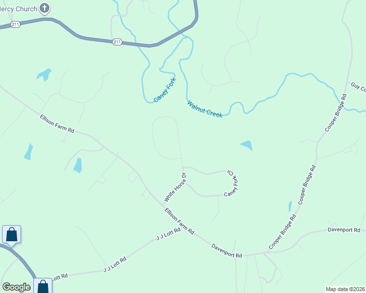 map of restaurants, bars, coffee shops, grocery stores, and more near 4528 White Horse Drive in Braselton