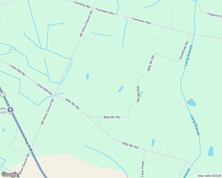 map of restaurants, bars, coffee shops, grocery stores, and more near 2205 South Fork Road in Green Sea