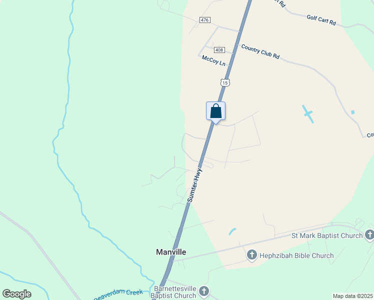 map of restaurants, bars, coffee shops, grocery stores, and more near 49 Sambo Road in Bishopville