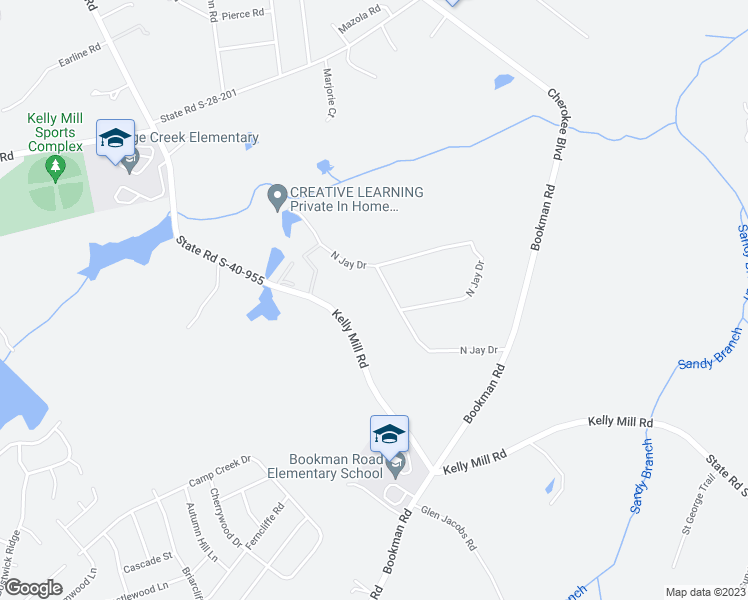 map of restaurants, bars, coffee shops, grocery stores, and more near 301 North Jay Drive in Elgin