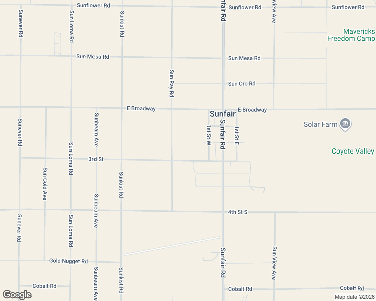 map of restaurants, bars, coffee shops, grocery stores, and more near 64793 3rd Street South in Joshua Tree