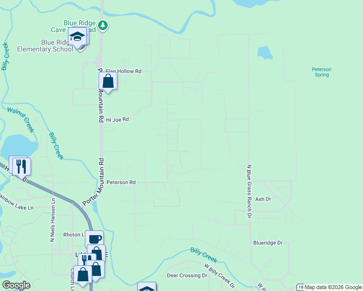 map of restaurants, bars, coffee shops, grocery stores, and more near 931 East Miramon Drive in Navajo County
