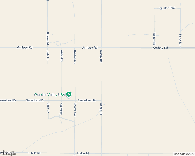 map of restaurants, bars, coffee shops, grocery stores, and more near Danby Road in San Bernardino County