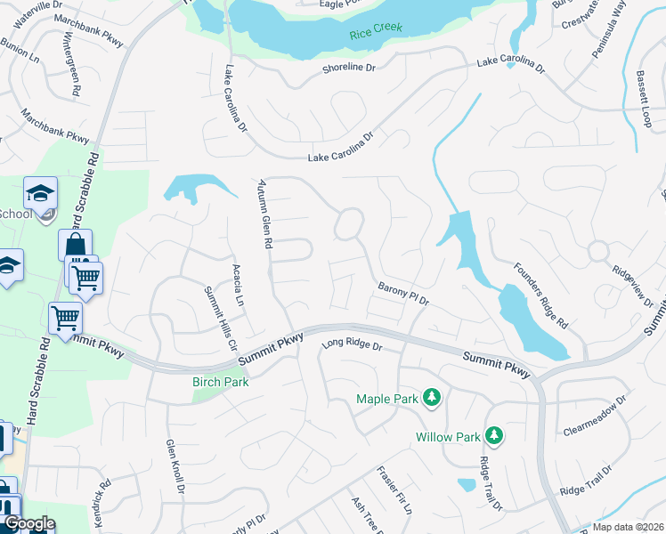 map of restaurants, bars, coffee shops, grocery stores, and more near 111 Autumn Run Circle in Columbia