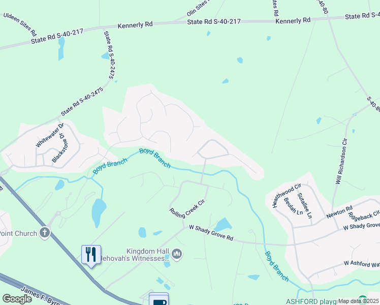 map of restaurants, bars, coffee shops, grocery stores, and more near 127 Cedar Crest Lane in Irmo