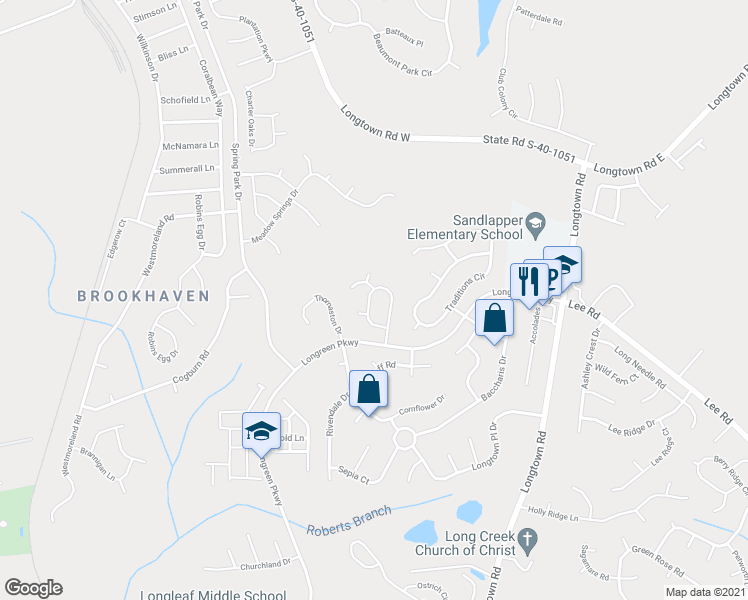 map of restaurants, bars, coffee shops, grocery stores, and more near 157 Mason Ridge Circle in Columbia