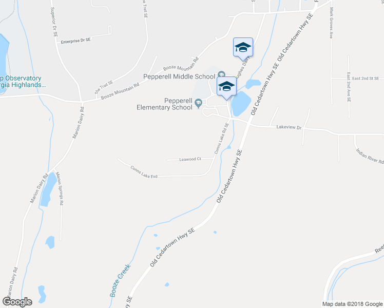 map of restaurants, bars, coffee shops, grocery stores, and more near 10 Leawood Court in Lindale