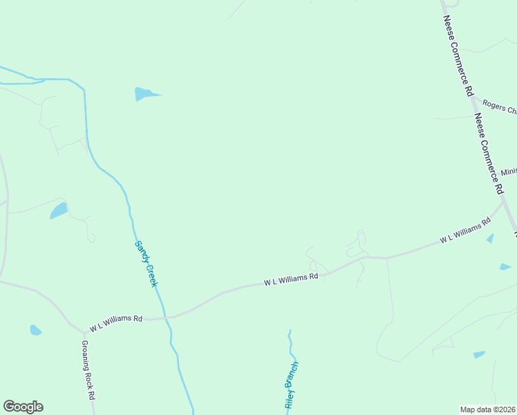 map of restaurants, bars, coffee shops, grocery stores, and more near 585 West L Williams Road in Commerce