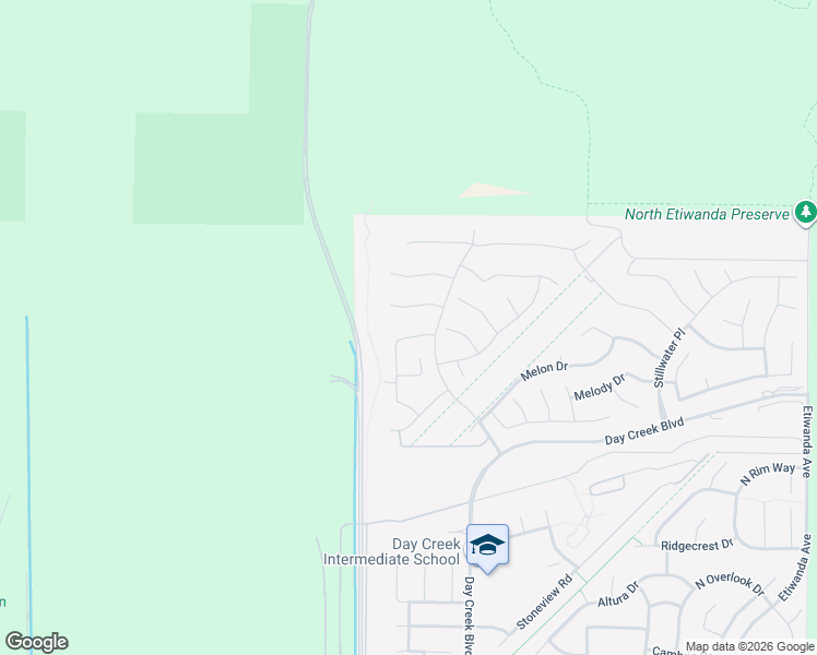 map of restaurants, bars, coffee shops, grocery stores, and more near 12205 Bisque Drive in Rancho Cucamonga