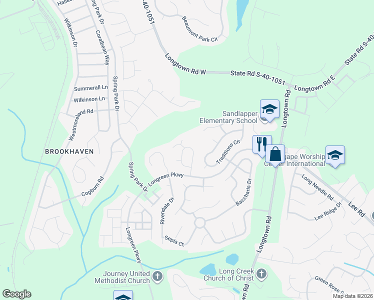 map of restaurants, bars, coffee shops, grocery stores, and more near 165 Mason Ridge Circle in Columbia