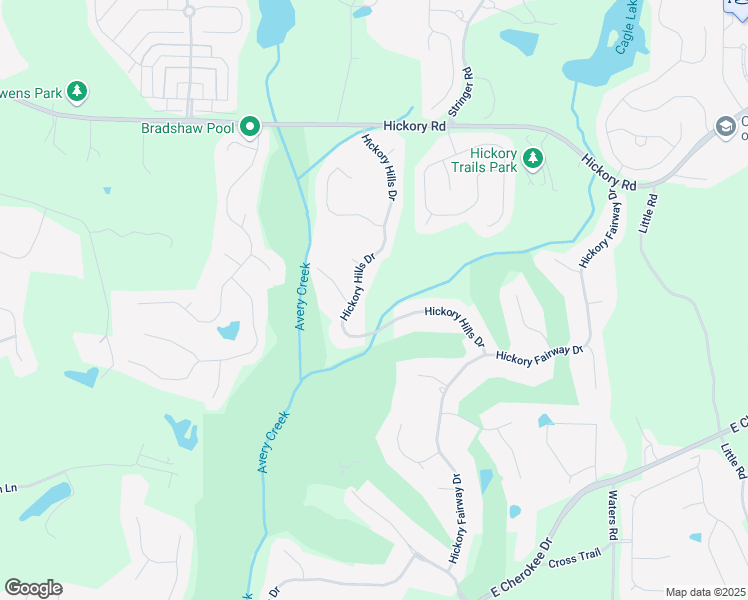 map of restaurants, bars, coffee shops, grocery stores, and more near 5034 Hickory Hills Drive in Woodstock