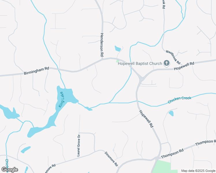 map of restaurants, bars, coffee shops, grocery stores, and more near 2395 Birmingham Road in Milton