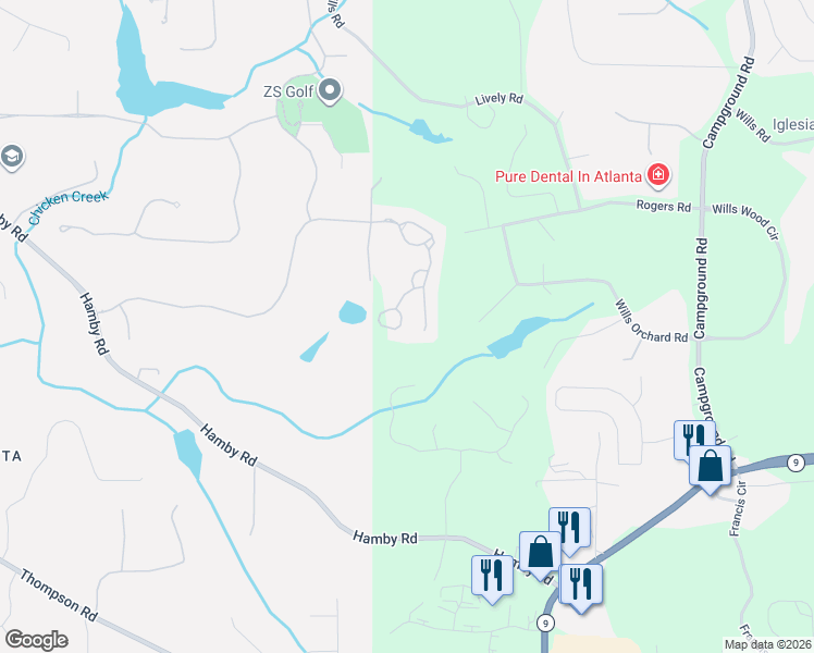 map of restaurants, bars, coffee shops, grocery stores, and more near 5061 Kings Close in Alpharetta
