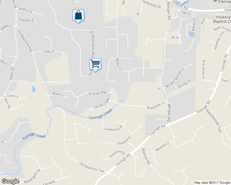 map of restaurants, bars, coffee shops, grocery stores, and more near 149 Spring Creek Court in Canton