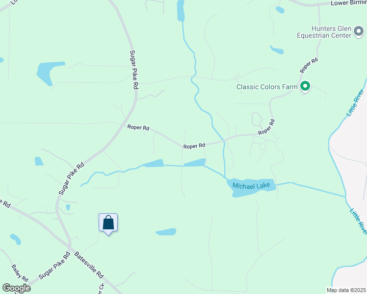 map of restaurants, bars, coffee shops, grocery stores, and more near 445 Roper Road in Canton