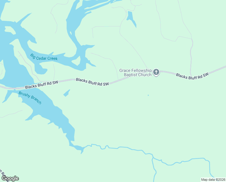 map of restaurants, bars, coffee shops, grocery stores, and more near 6825 Blacks Bluff Road Southwest in Cave Spring
