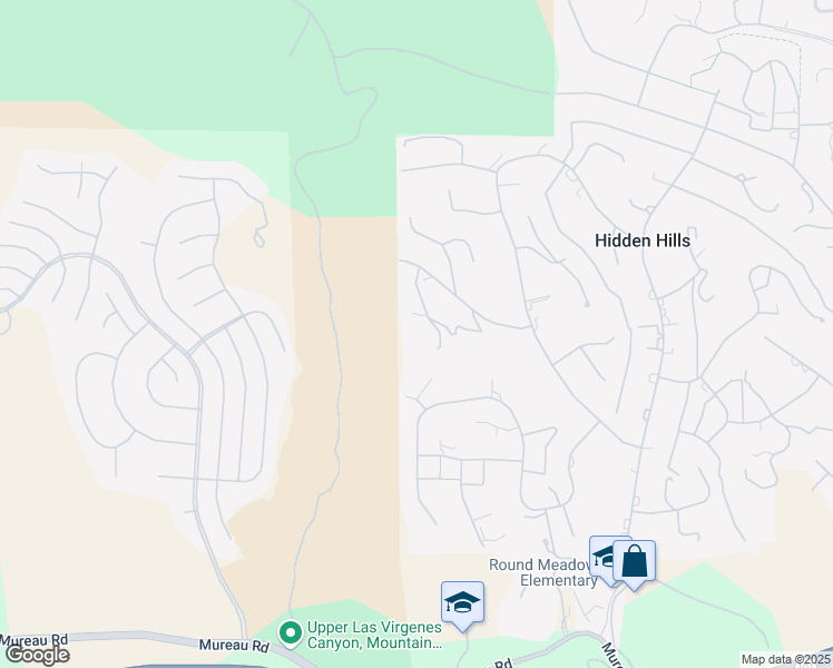 map of restaurants, bars, coffee shops, grocery stores, and more near 5535 Dixon Trail Road in Hidden Hills