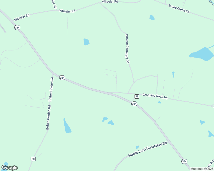 map of restaurants, bars, coffee shops, grocery stores, and more near 2257 Georgia 334 in Commerce