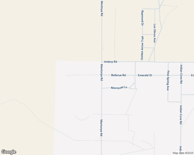 map of restaurants, bars, coffee shops, grocery stores, and more near 68451 Bellerue Road in Twentynine Palms