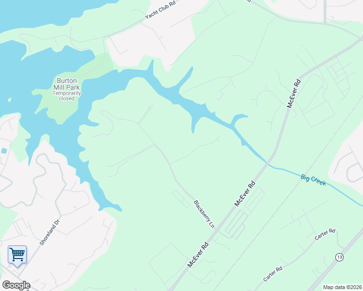 map of restaurants, bars, coffee shops, grocery stores, and more near 5043 Blackberry Lane in Buford