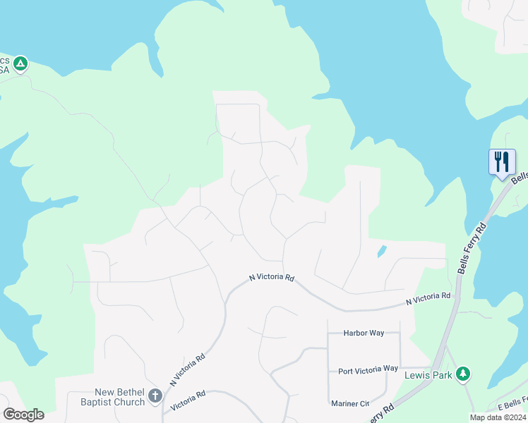 map of restaurants, bars, coffee shops, grocery stores, and more near 1323 Towne Harbor Trail in Woodstock