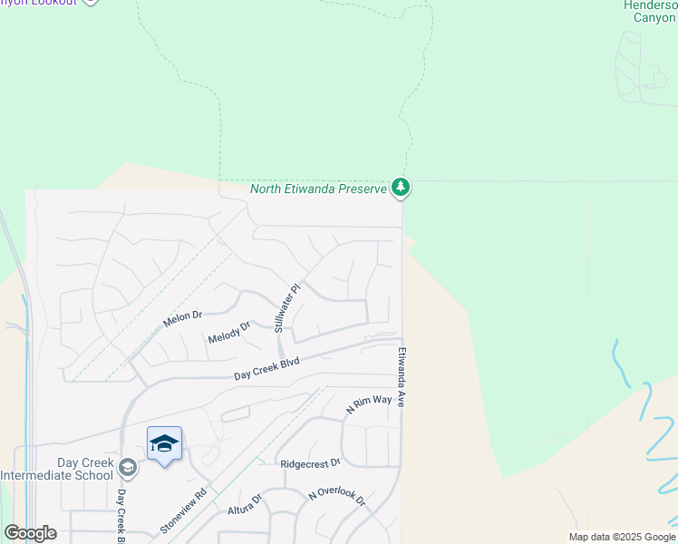 map of restaurants, bars, coffee shops, grocery stores, and more near 12750 Baltic Court in Rancho Cucamonga