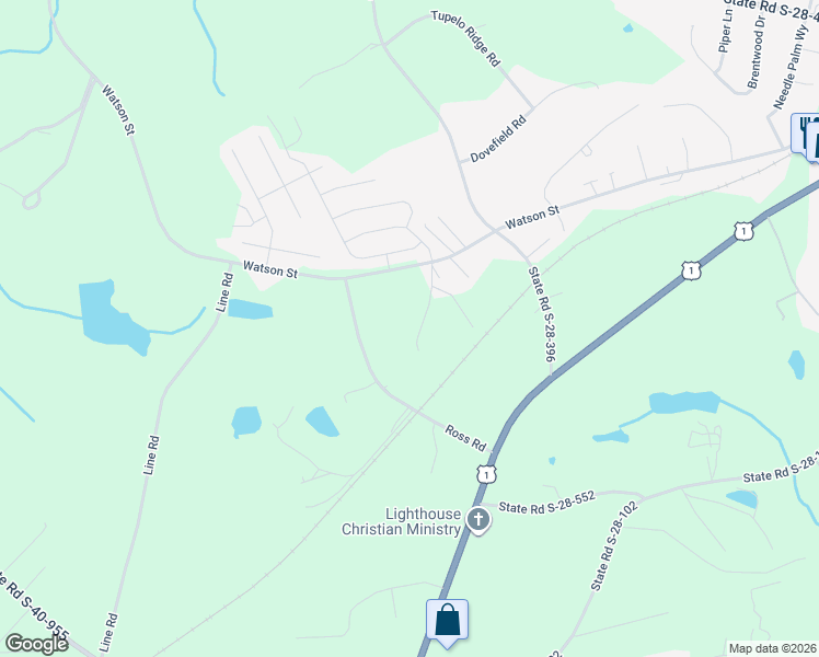 map of restaurants, bars, coffee shops, grocery stores, and more near 1512 Ross Road in Elgin