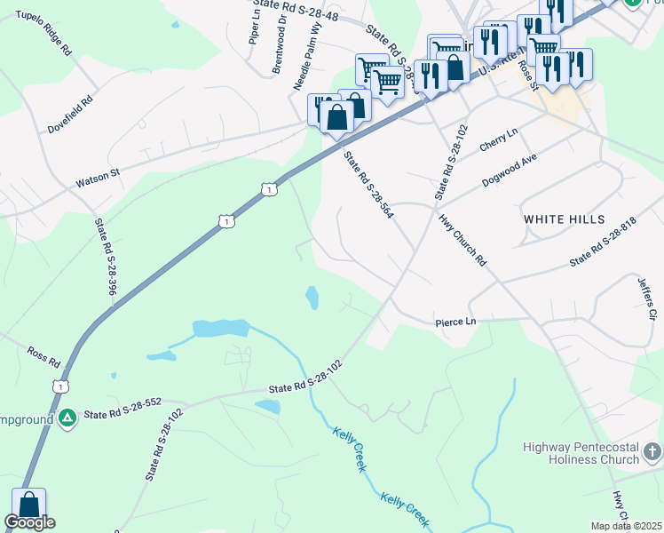 map of restaurants, bars, coffee shops, grocery stores, and more near 2537 Pheasant Walk in Elgin