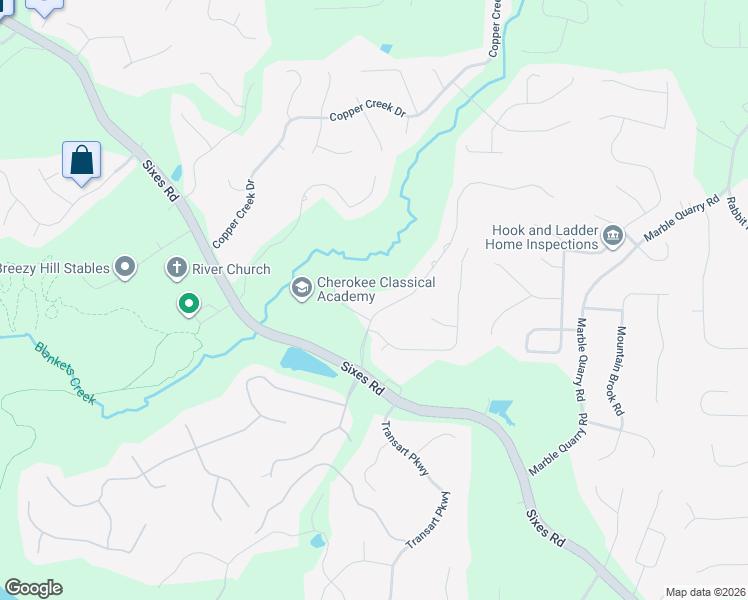 map of restaurants, bars, coffee shops, grocery stores, and more near 541 East Shore Drive in Canton
