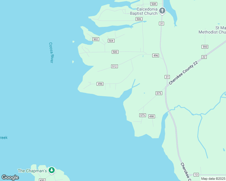 map of restaurants, bars, coffee shops, grocery stores, and more near 420 County Road 496 in Centre