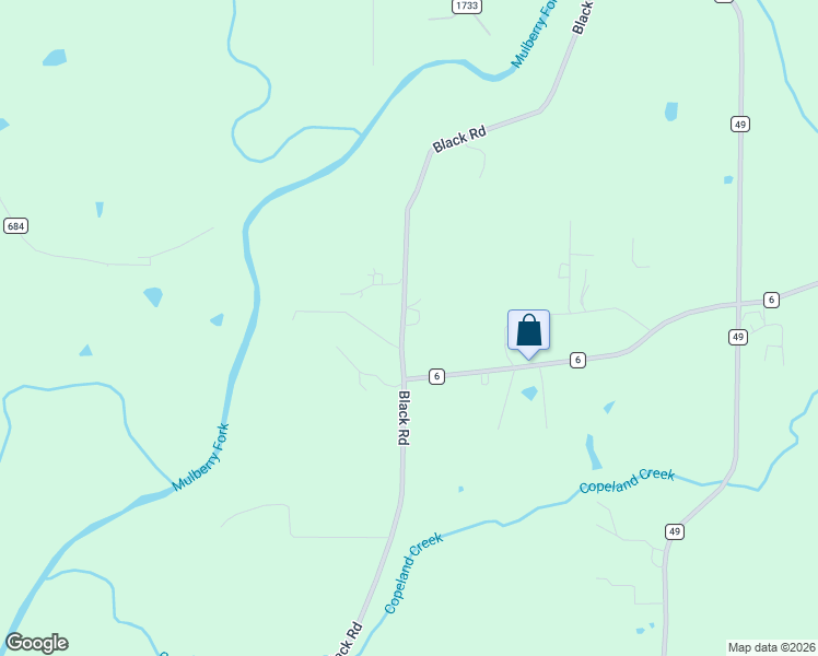 map of restaurants, bars, coffee shops, grocery stores, and more near 3950 Black Road in Blountsville