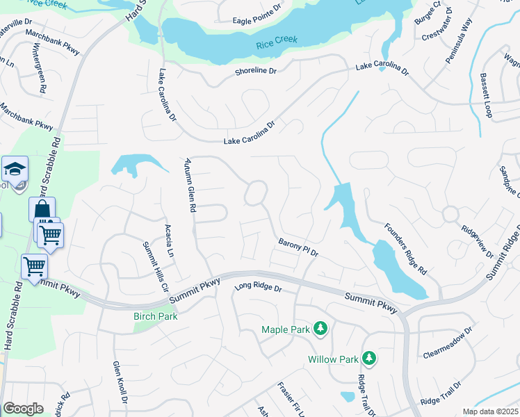 map of restaurants, bars, coffee shops, grocery stores, and more near 106 Sterling Cross Drive in Columbia