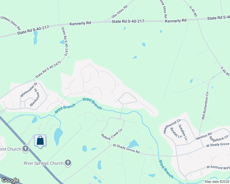 map of restaurants, bars, coffee shops, grocery stores, and more near 977 Rocky Fall Lane in Irmo