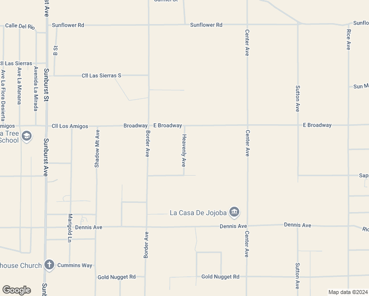 map of restaurants, bars, coffee shops, grocery stores, and more near Heavenly Avenue in San Bernardino County