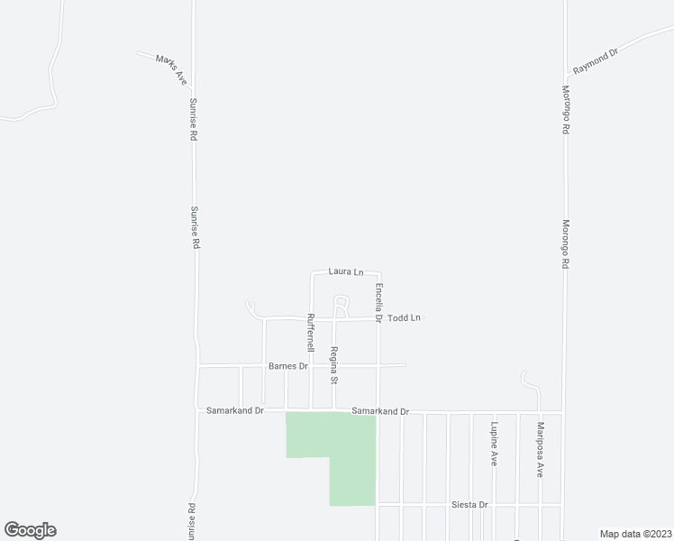 map of restaurants, bars, coffee shops, grocery stores, and more near Laura Lane in Twentynine Palms