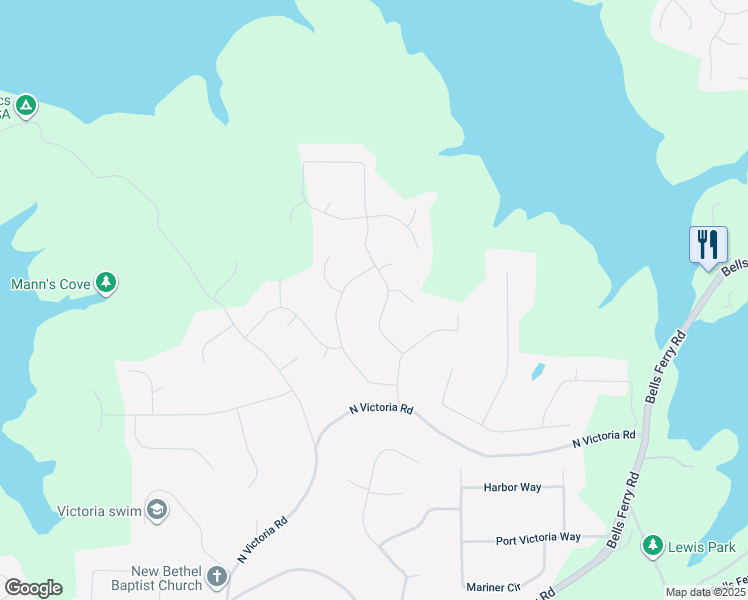 map of restaurants, bars, coffee shops, grocery stores, and more near 1320 Towne Harbor Trail in Woodstock